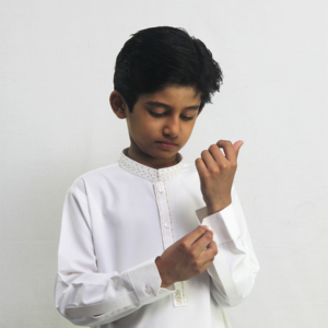 Boys' White Kurta Shalwar 1