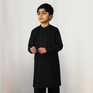 Best quality Classic Kid's Black Kurta Shalwar shop online Pakistan