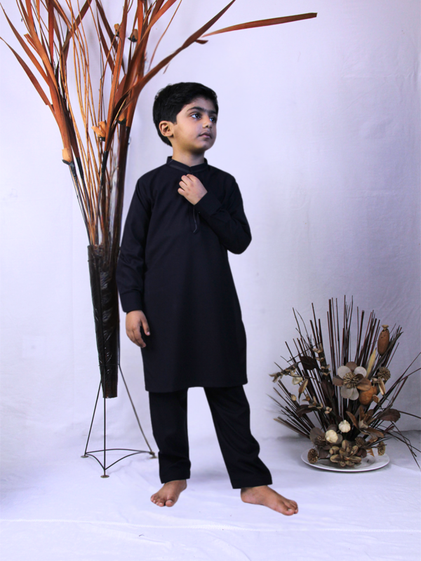 Best quality Dark Blue Kurta Shalwar for kids