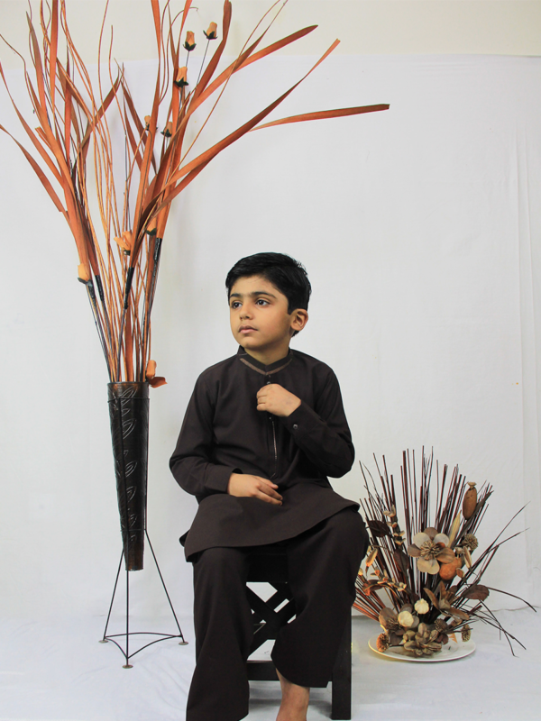 Best quality Kid's Brown Kurta Shalwar