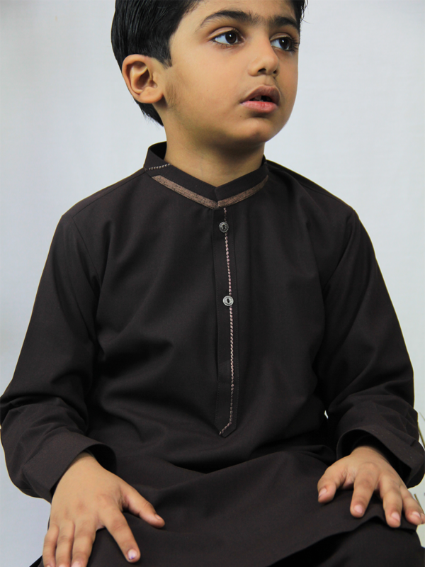 Best quality Kid's Brown Kurta Shalwar