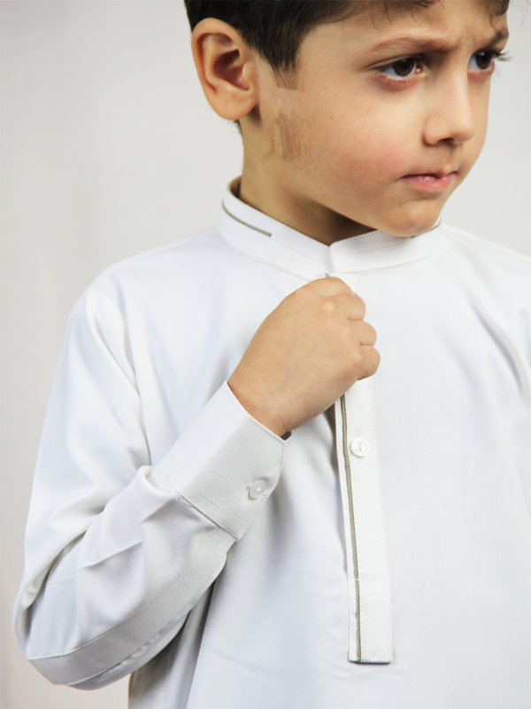 Best quality kids White Kurta Shalwar shop online in Pakistan